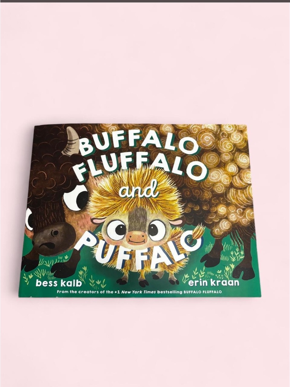 Buffalo Fluffalo and Puffalo Kids Picture Book - Green & Brown